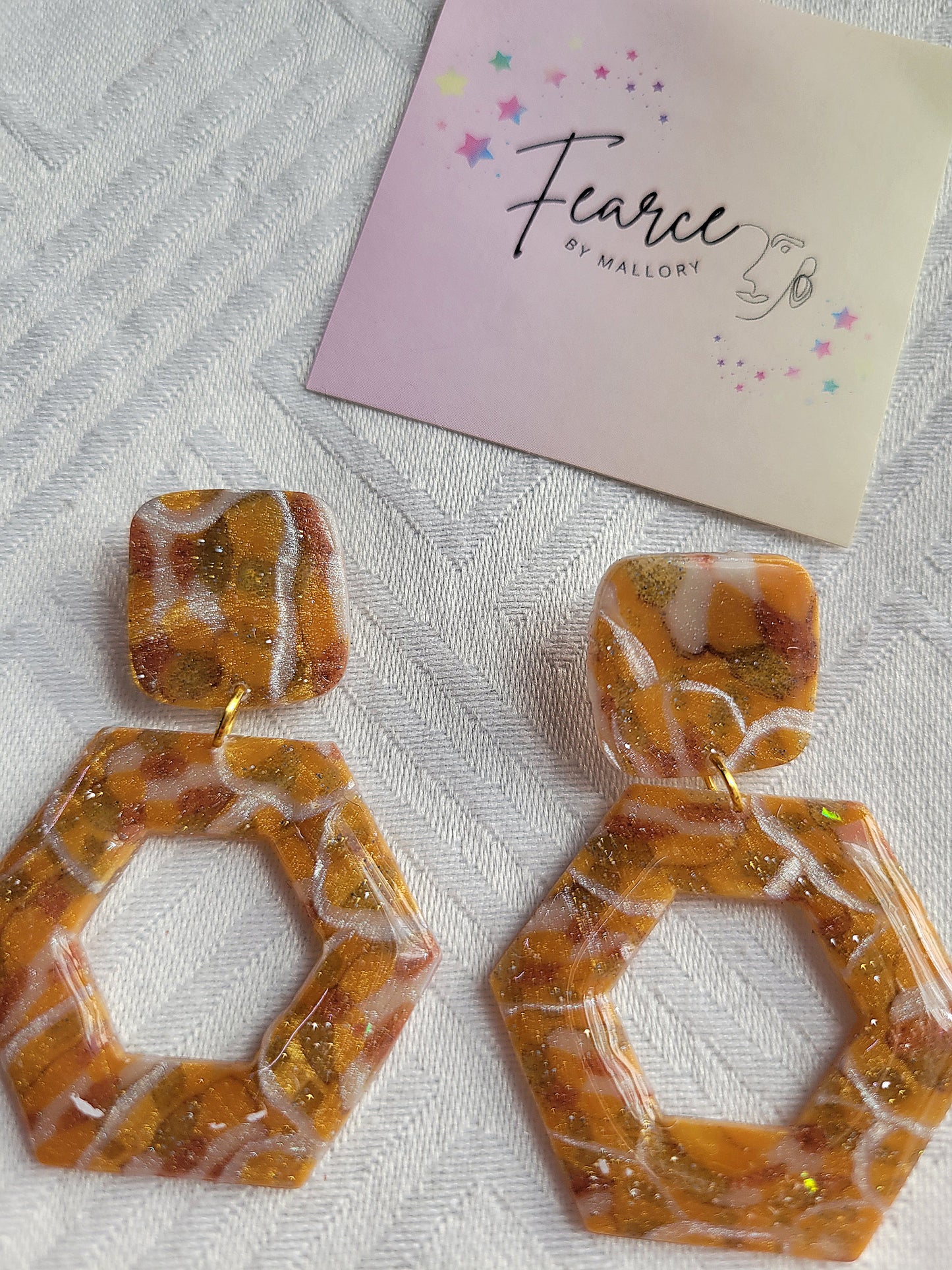 Honeycomb Hexagon Earrings