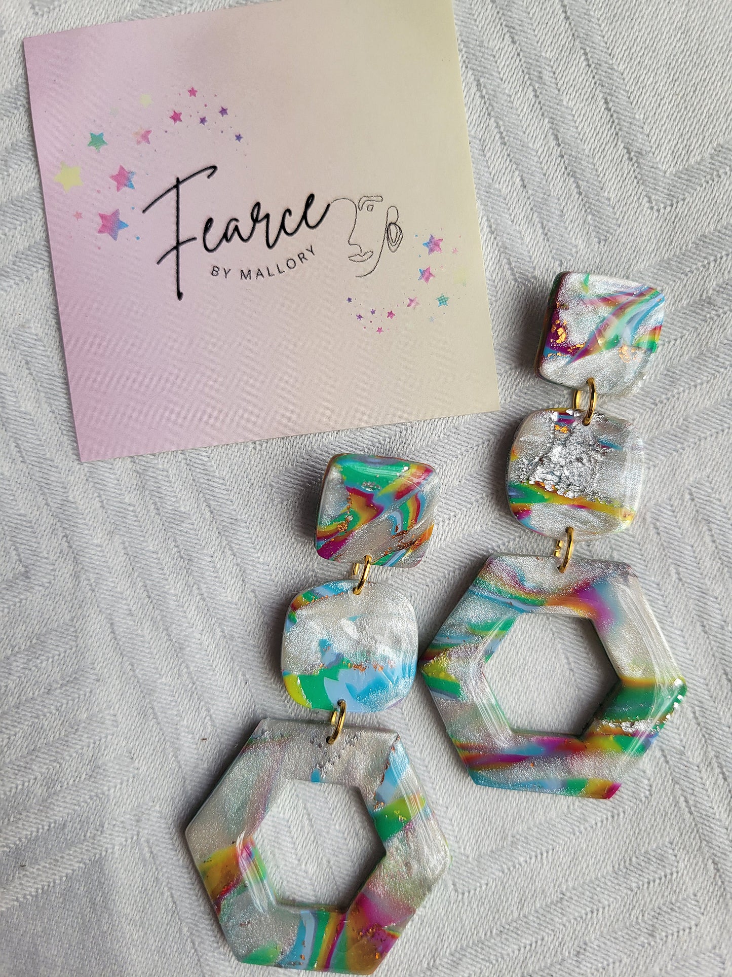 Rainbow Cloud Dangles