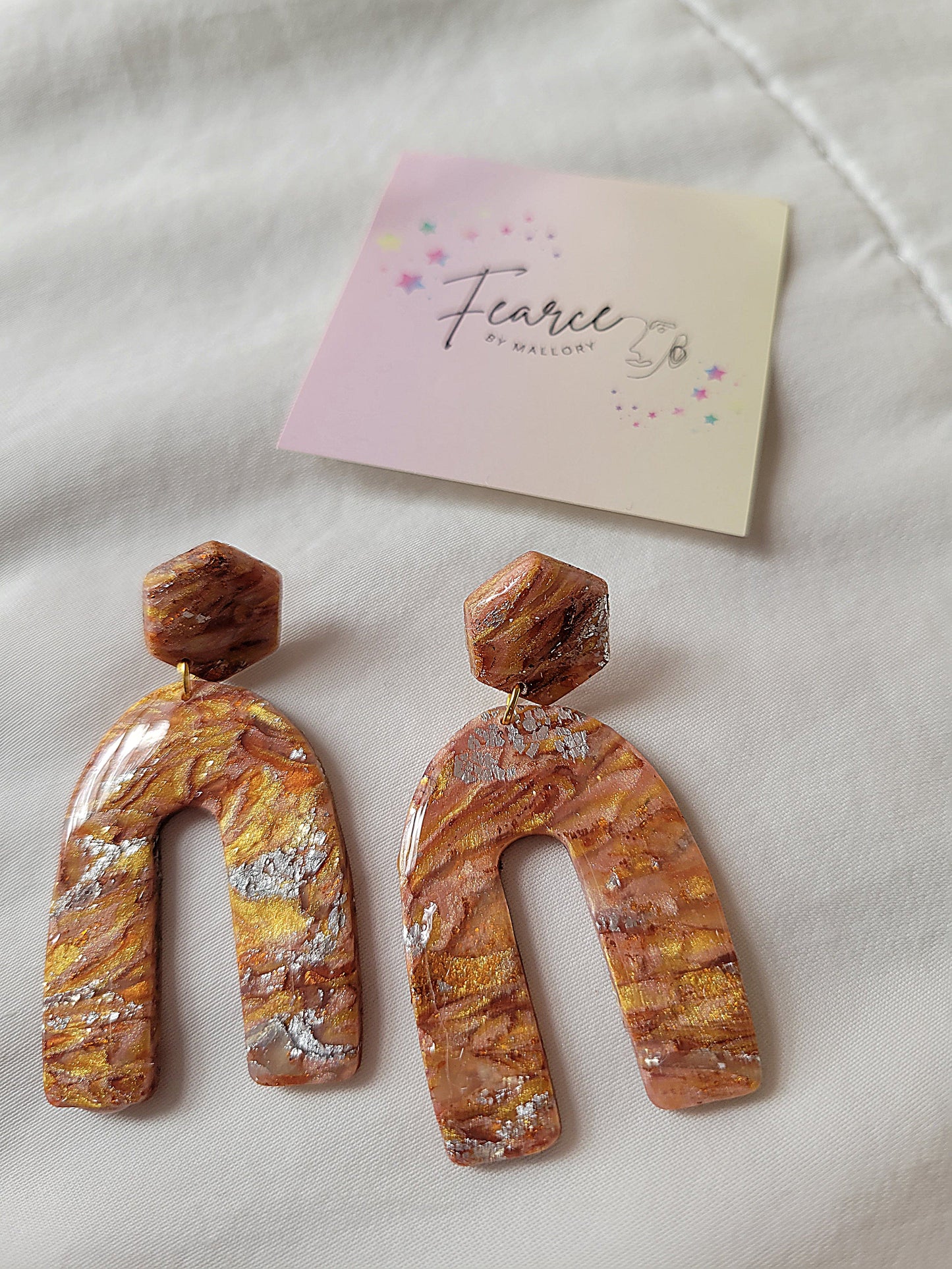 Metallic Gold Earrings
