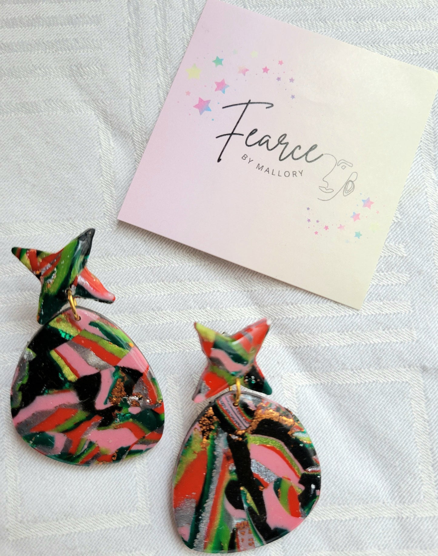 Watermelon by Night Earrings