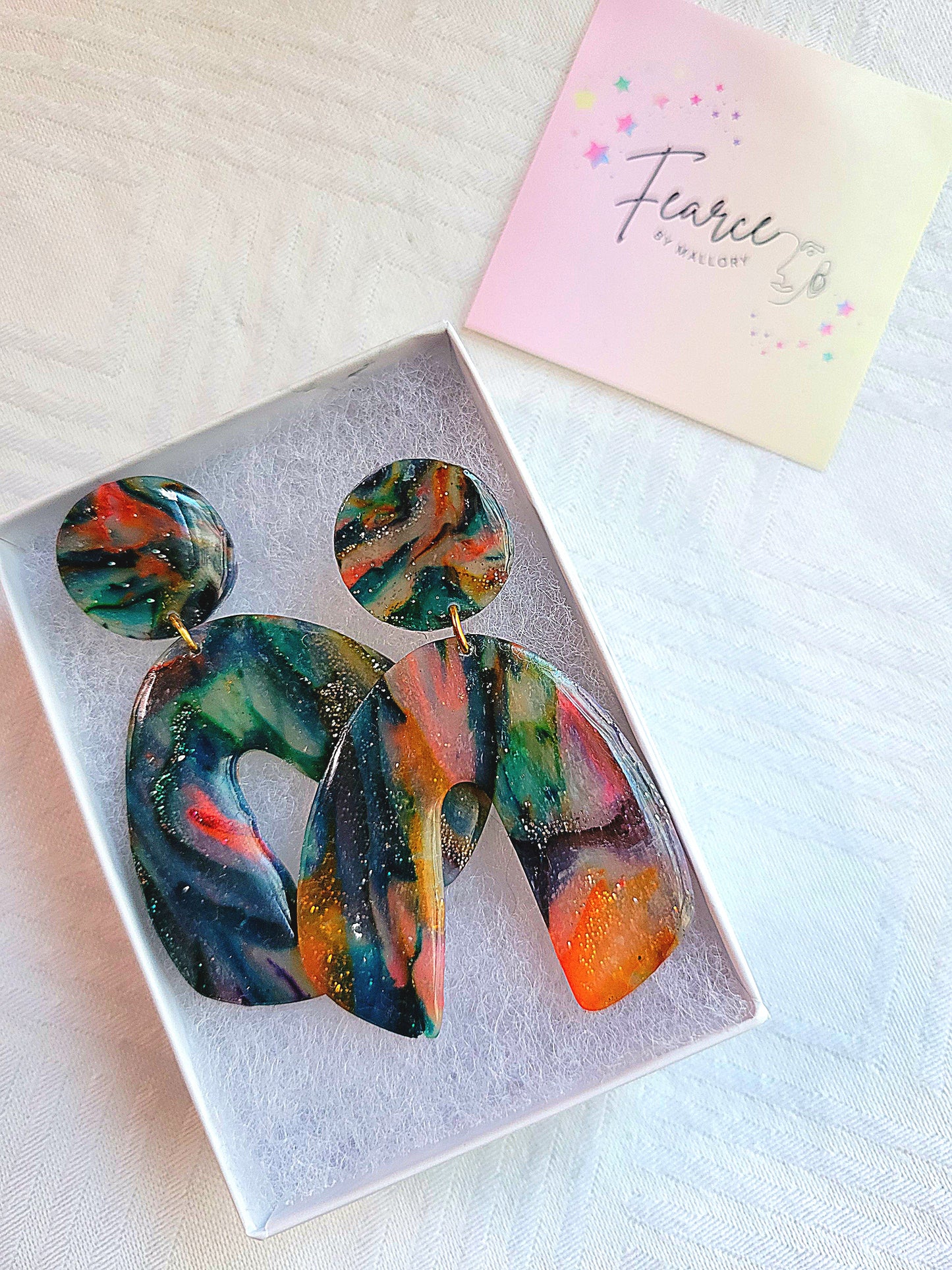 Stained "Glass" Earrings