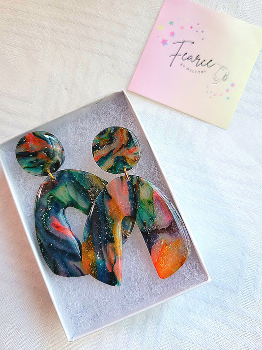 Stained "Glass" Earrings