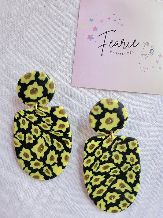 Dizzy Sunflower Earrings