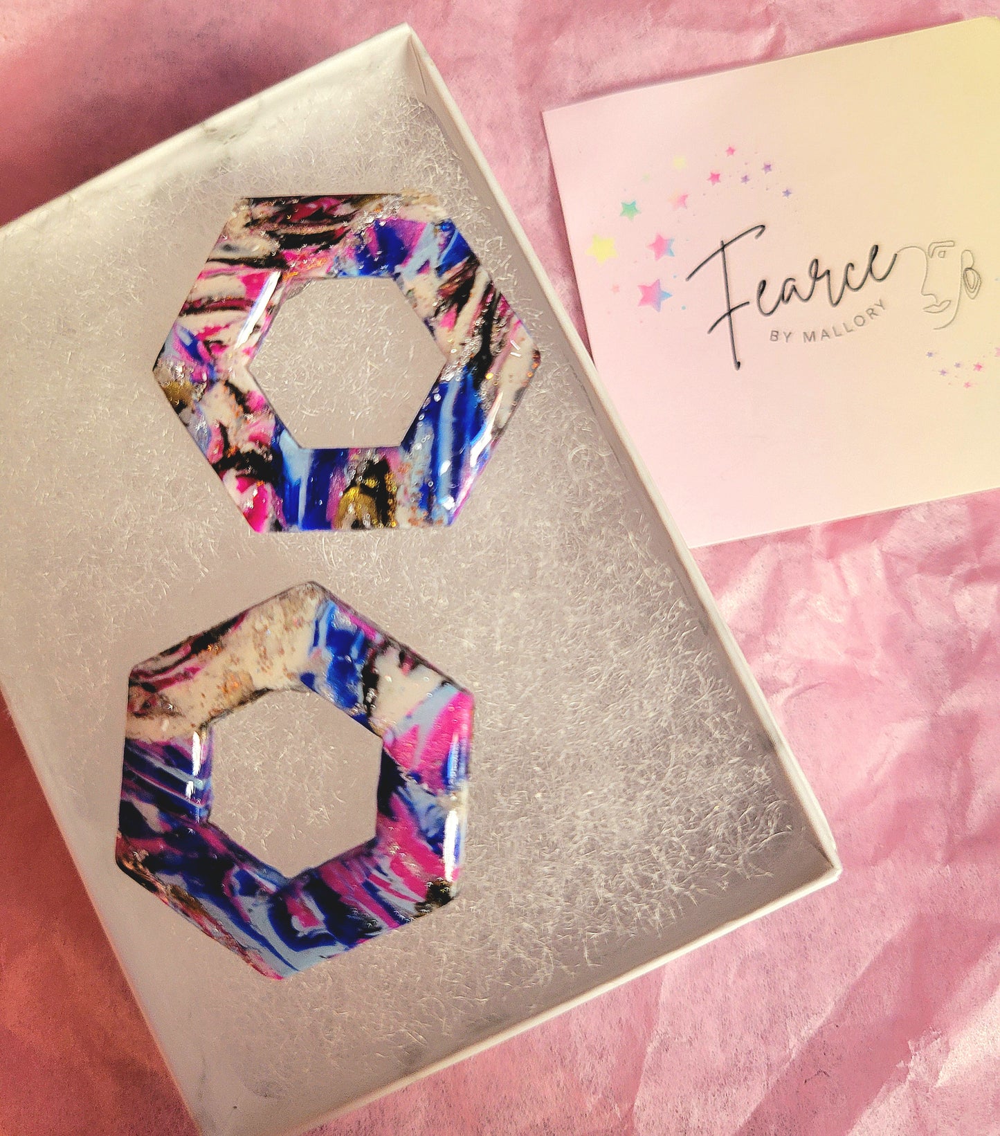 Multicolor Hexagon Shorties