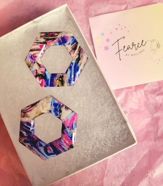 Multicolor Hexagon Shorties