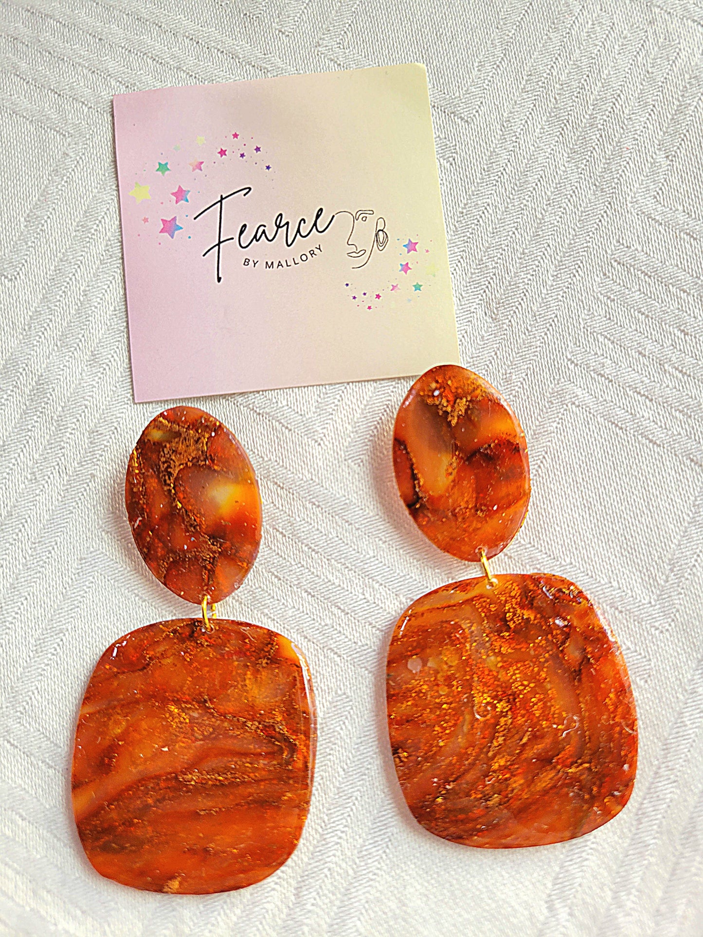 Copper Glam Earrings