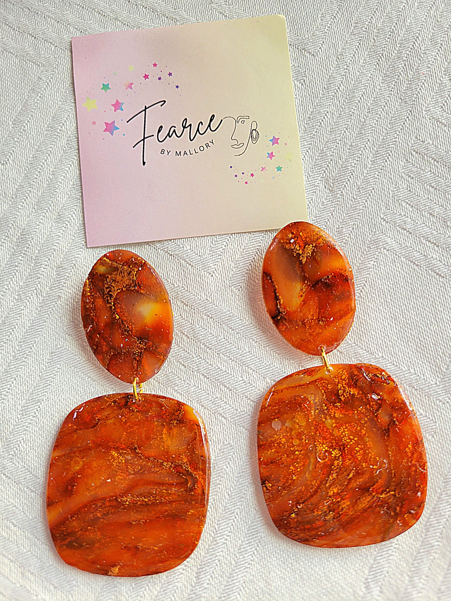 Copper Glam Earrings