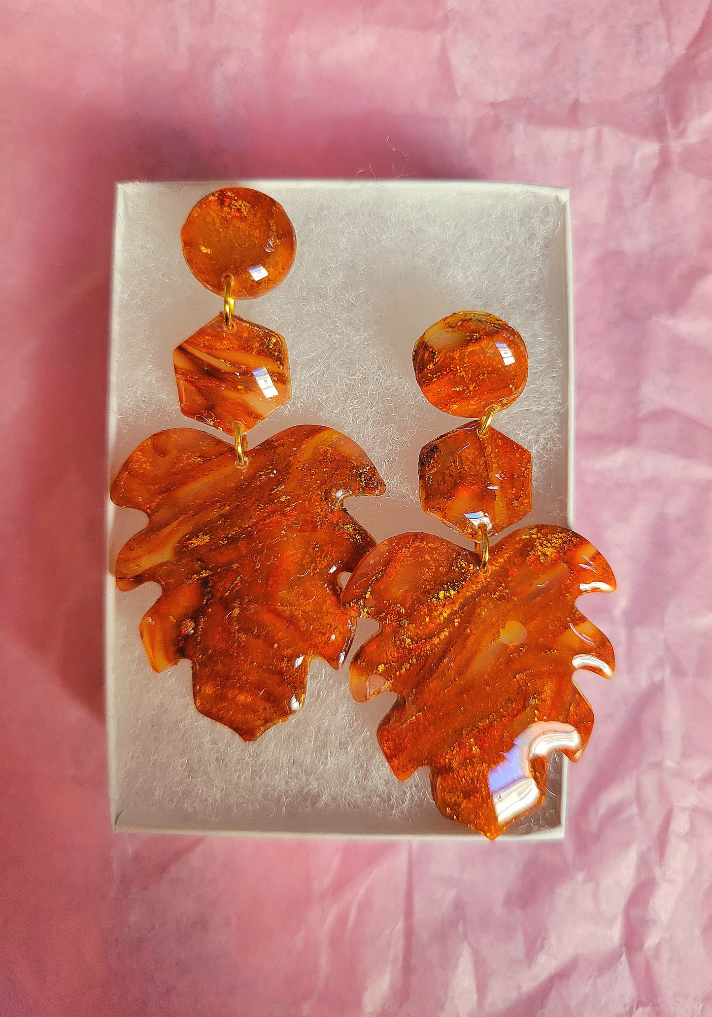 Long Leaf Earrings
