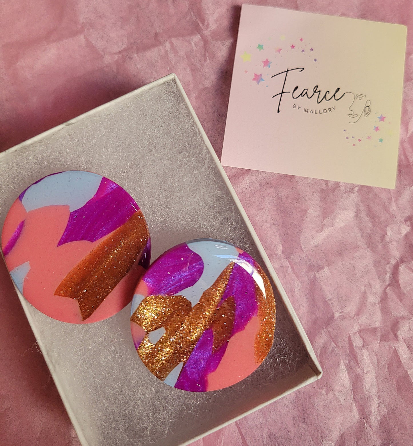Splash of Pink Earrings