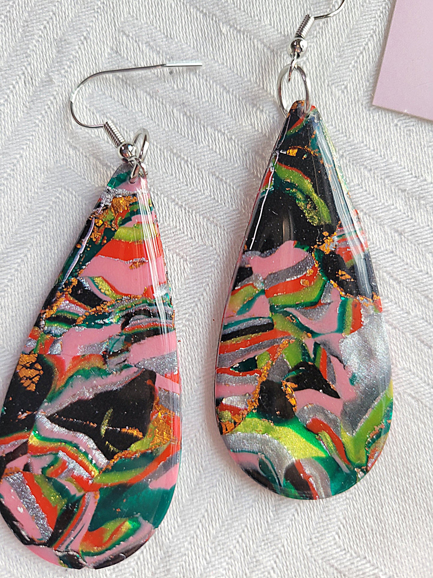 Multicolor Teardrop Earrings
