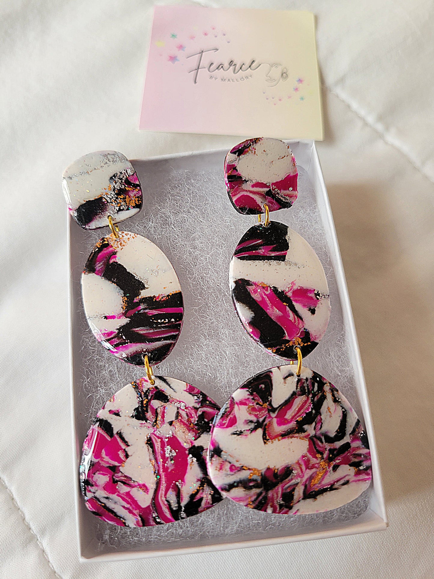 Dark Barbie Glam Earrings (Long)