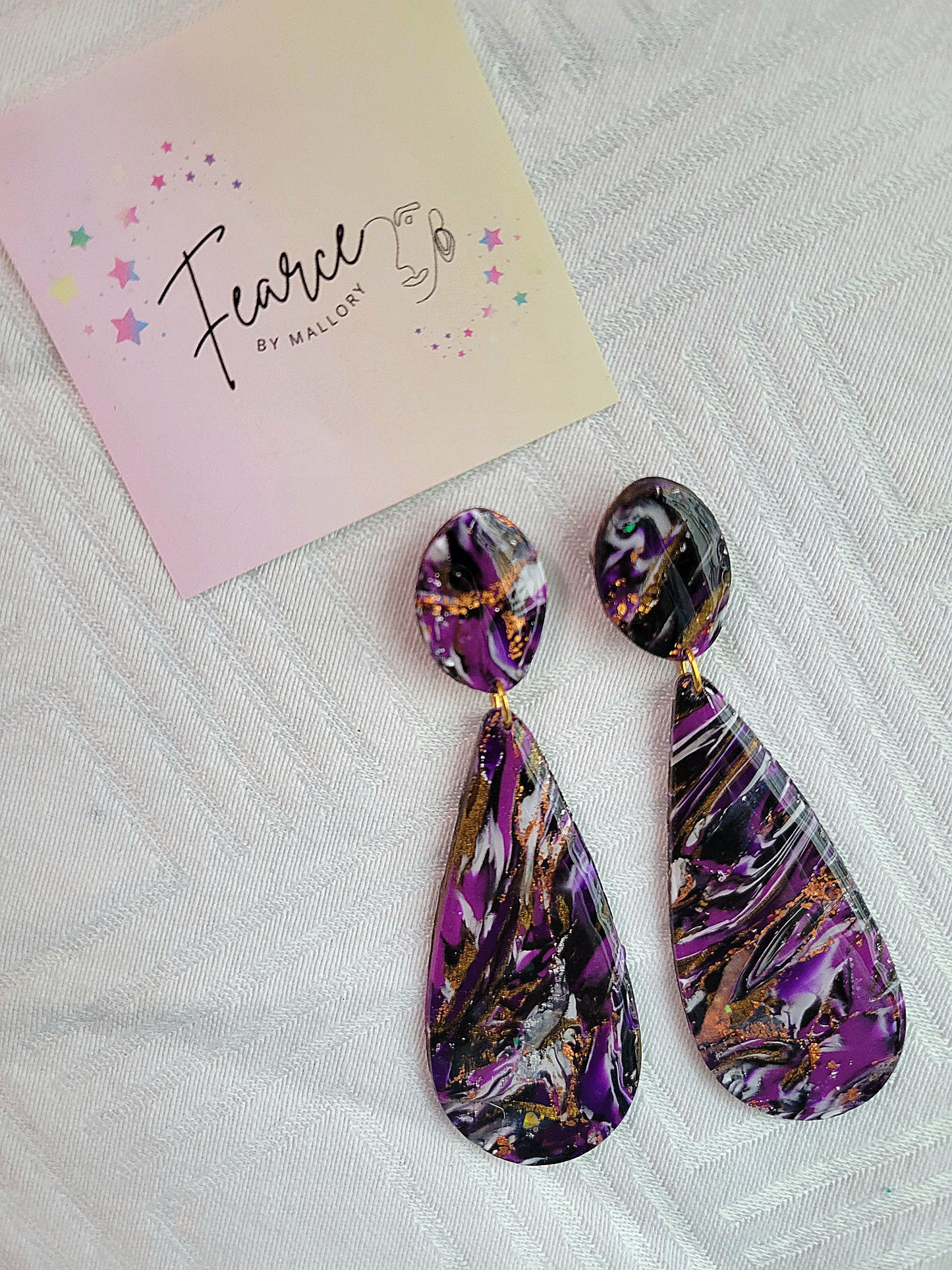 Purple Storm Teardrops