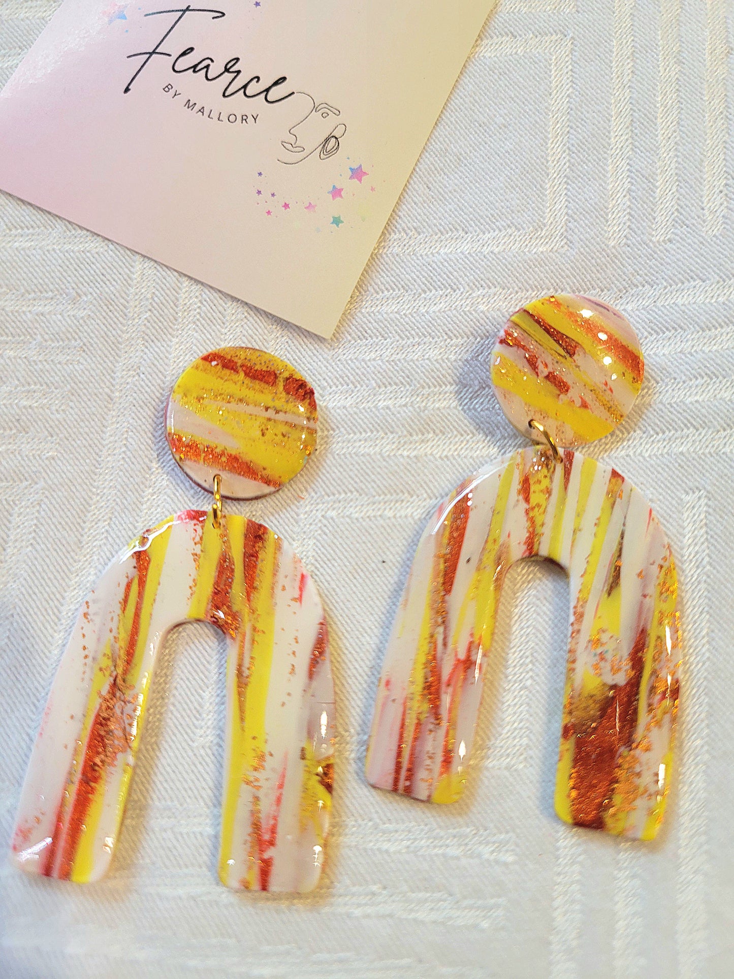 Candy Corn Earrings