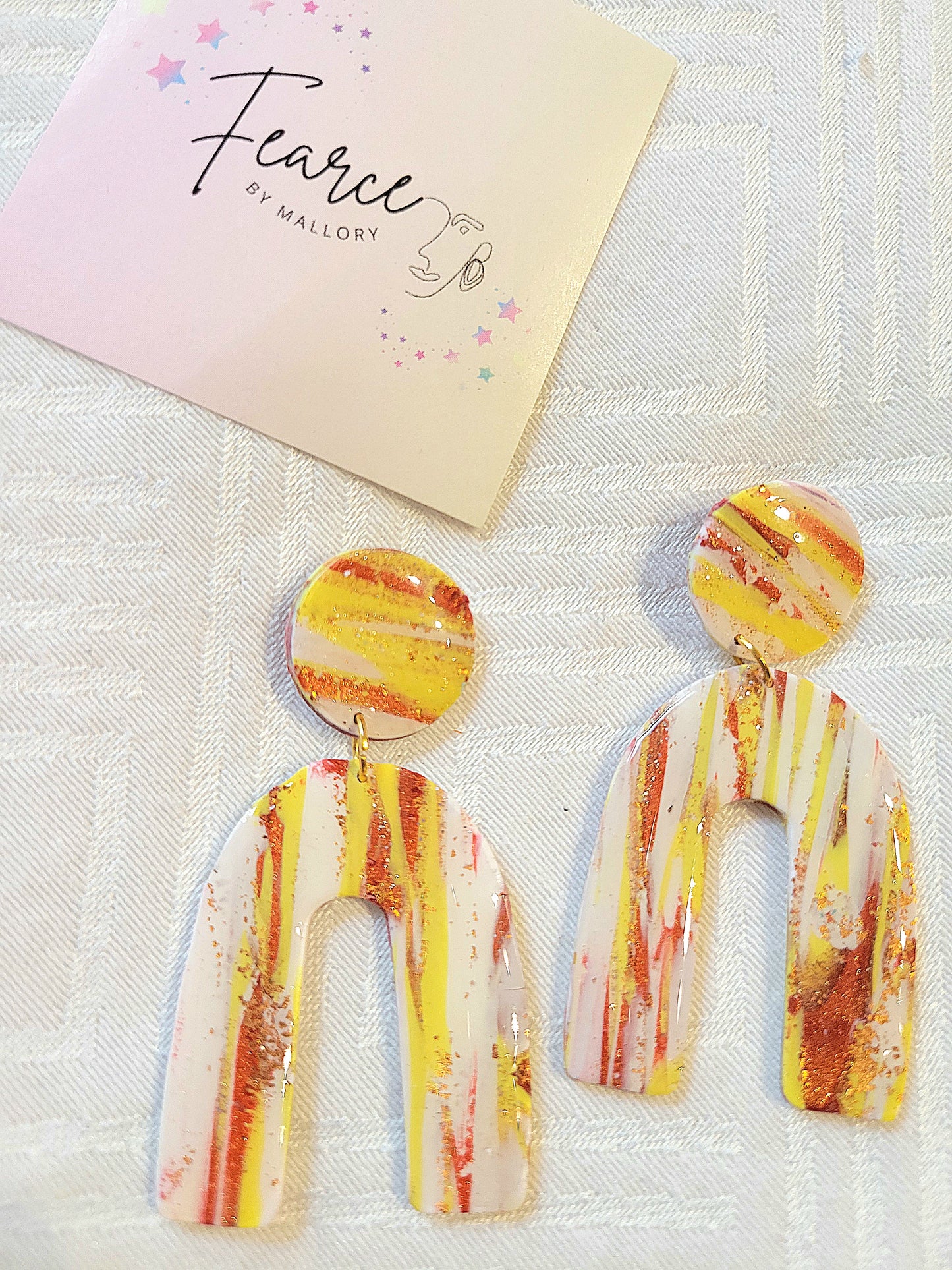 Candy Corn Earrings