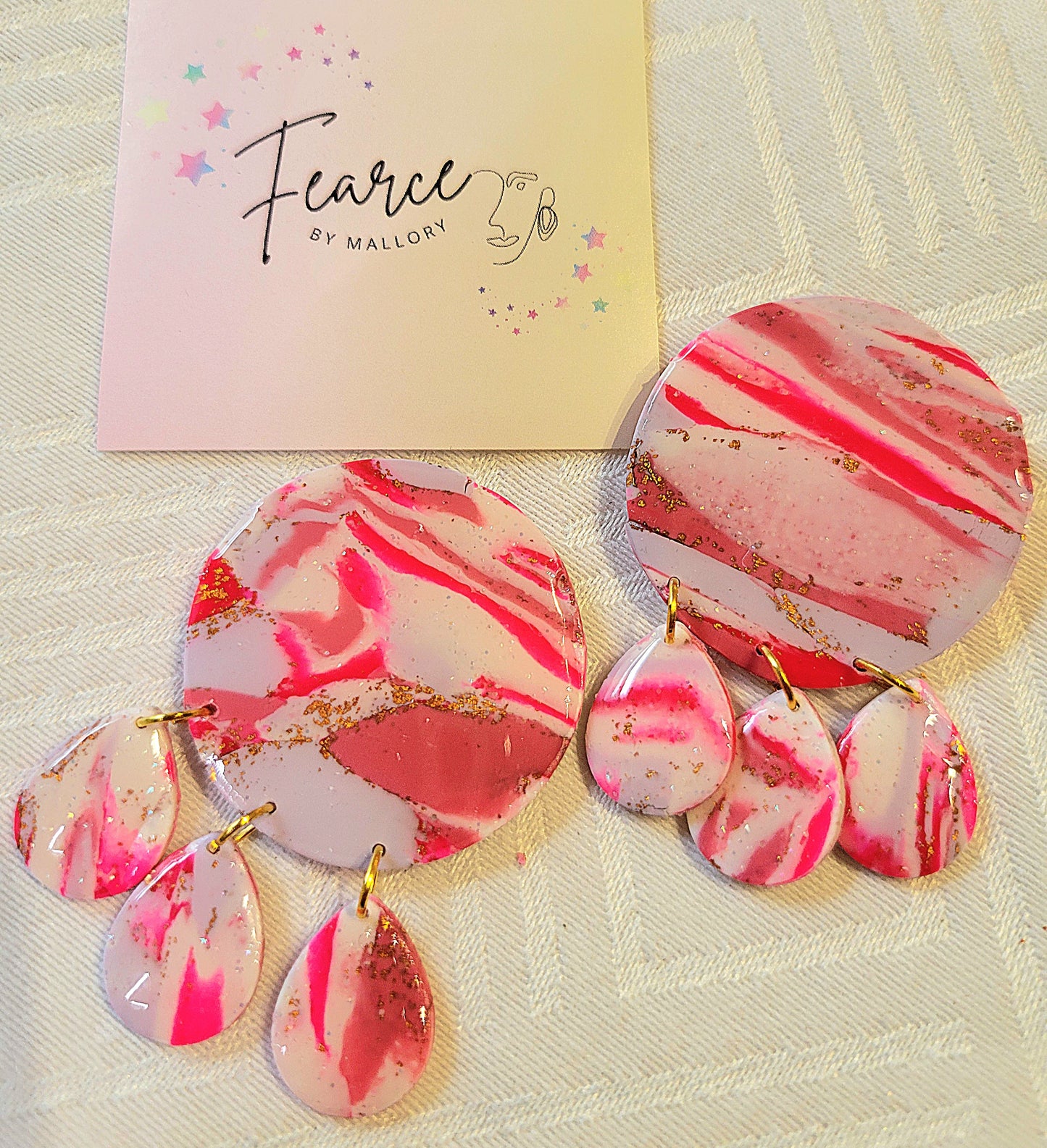Bright Pink Dangles