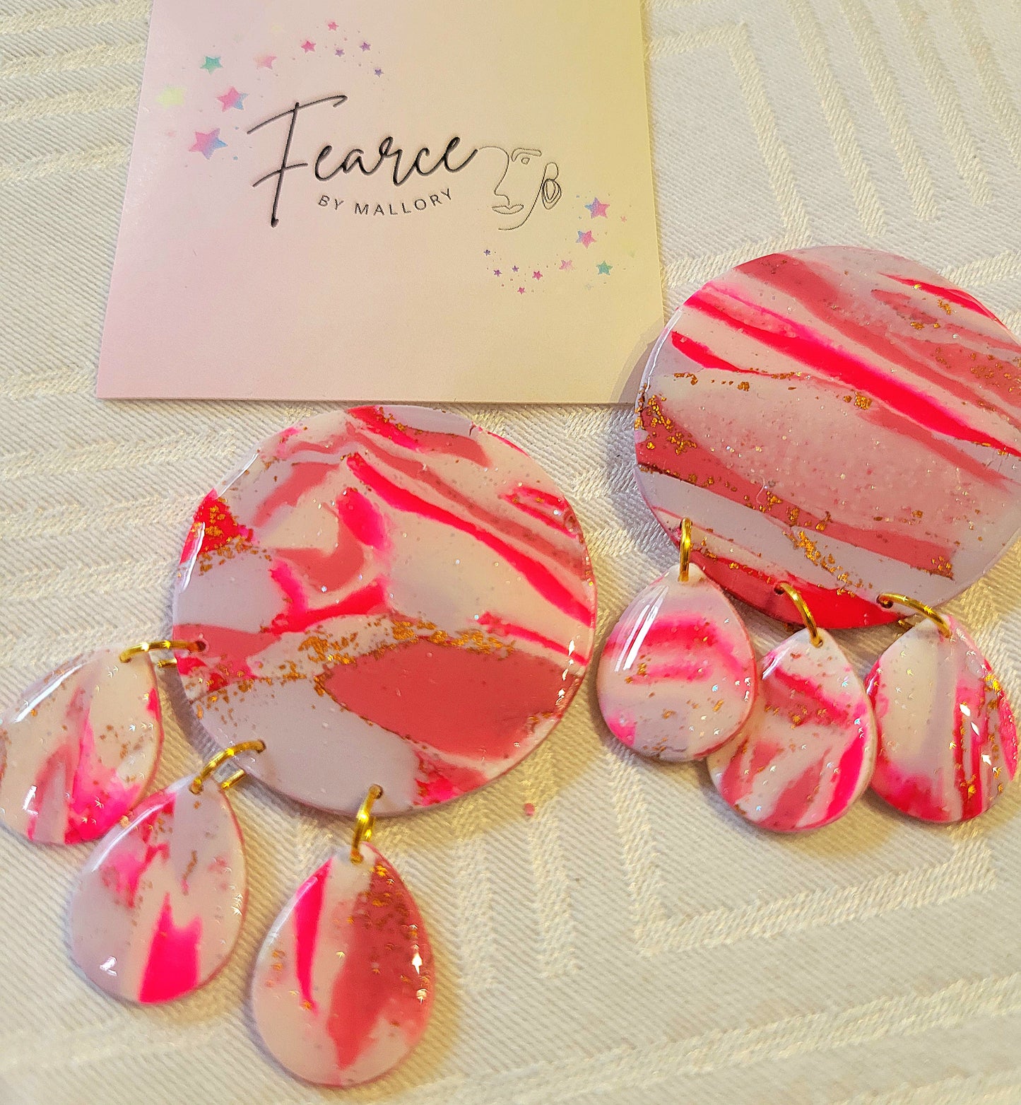 Bright Pink Dangles