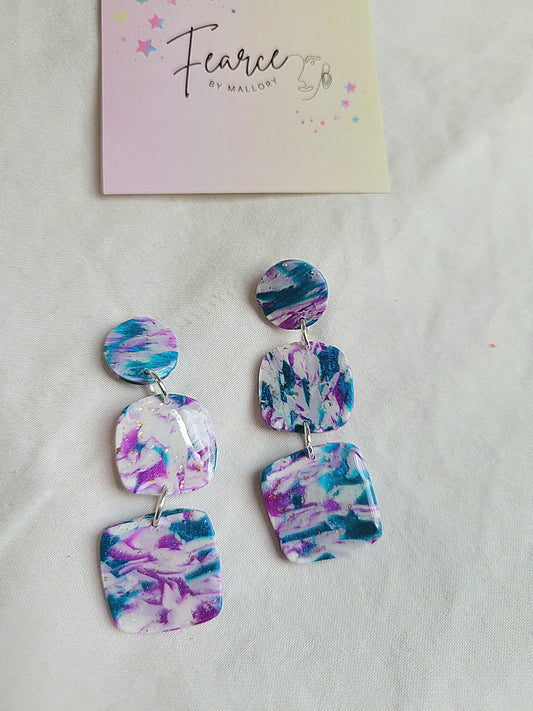 Mermaid Swirl Dangles