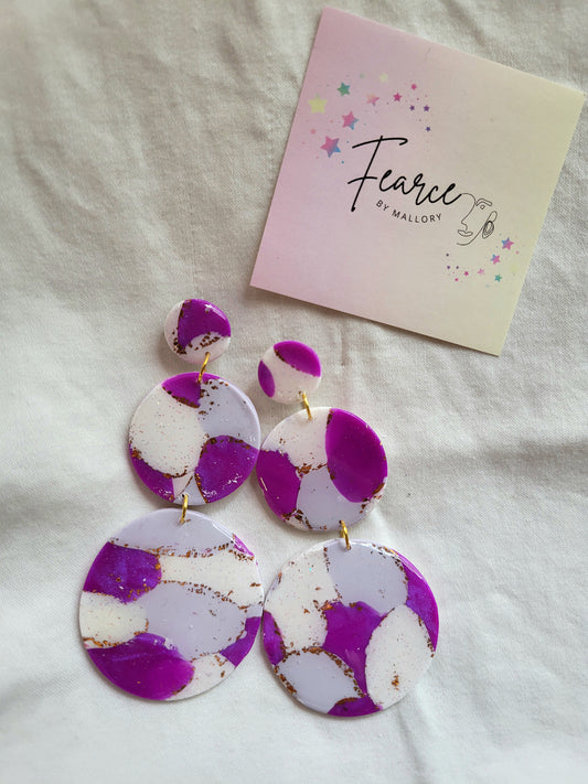 Lavender Haze Hanging Earrings