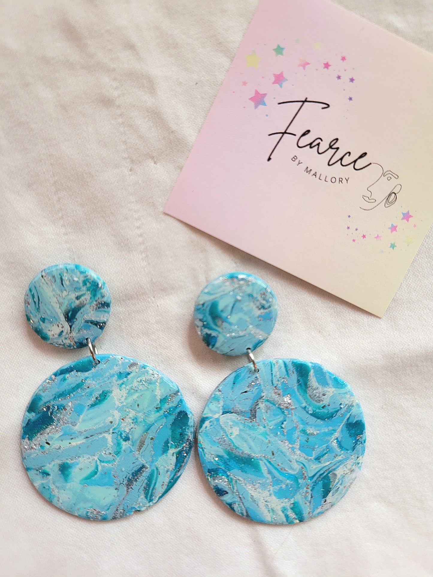 Clear Blue Sea Earrings