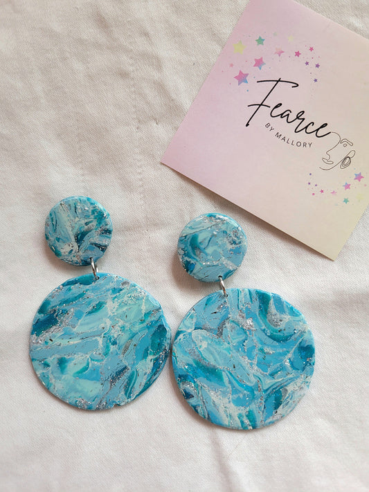 Clear Blue Sea Earrings