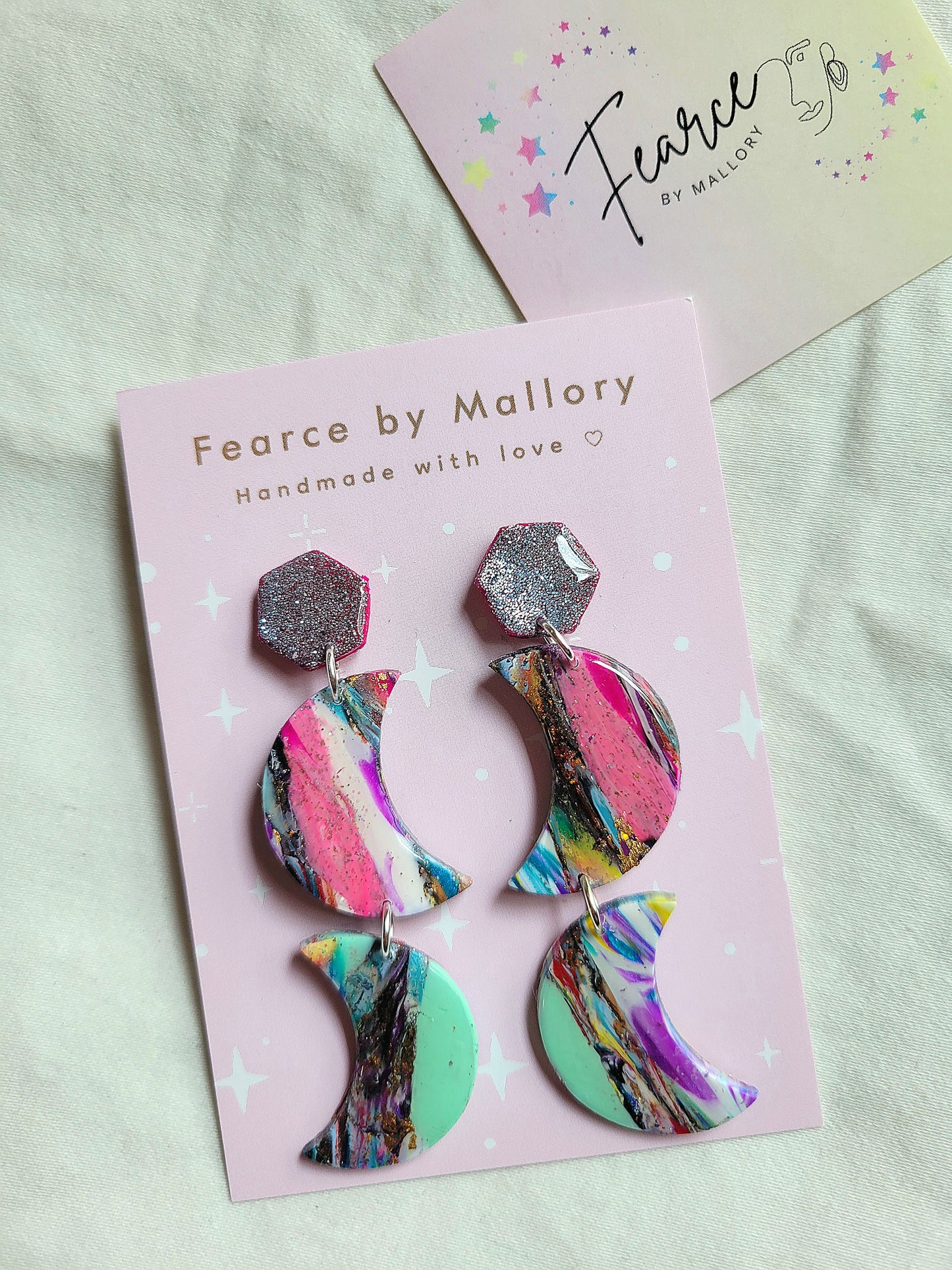 Stylish Moon Dangles