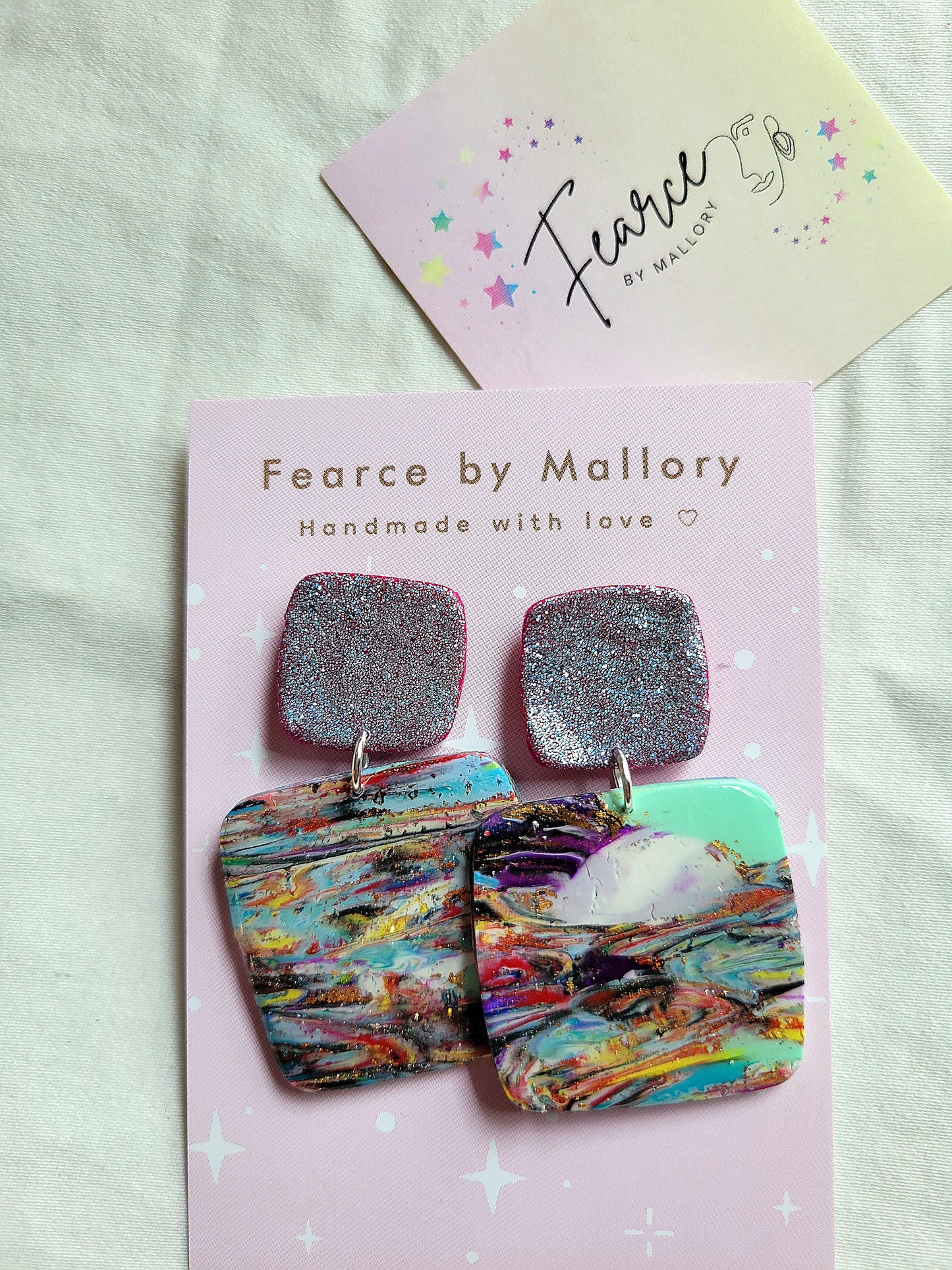 Stylish Glitter Squares