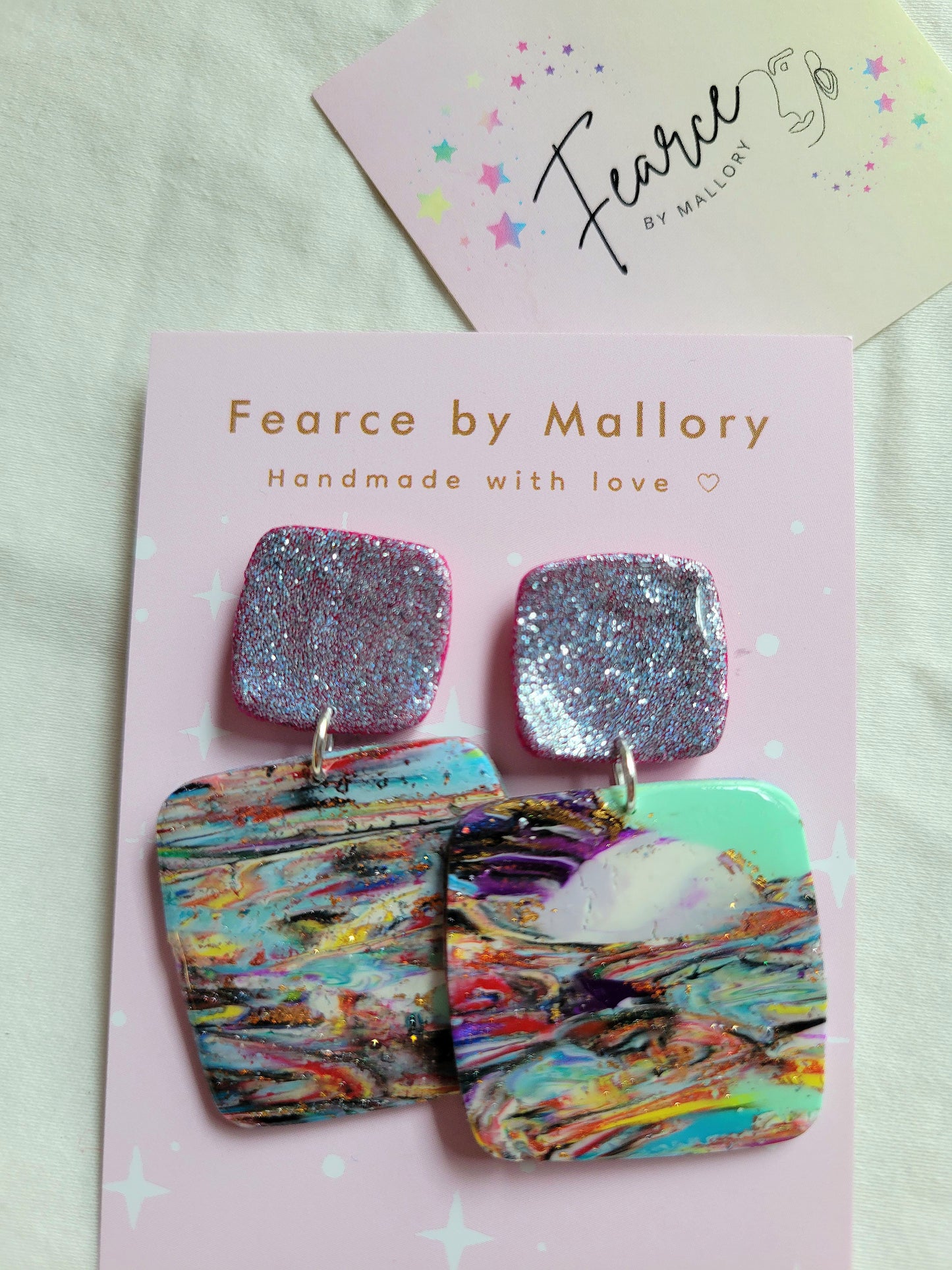 Stylish Glitter Squares