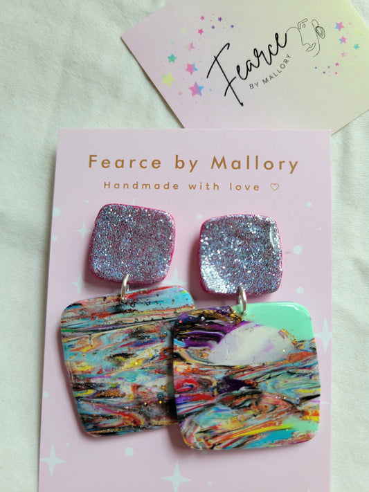 Stylish Glitter Squares