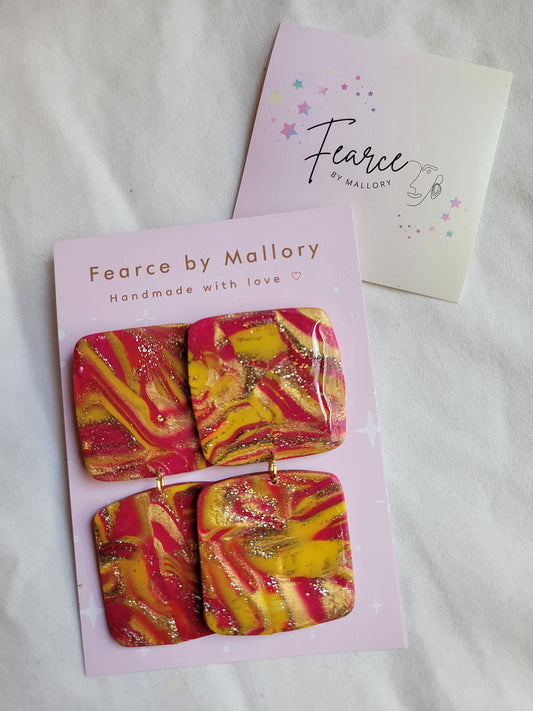Sunset Swirl Earrings