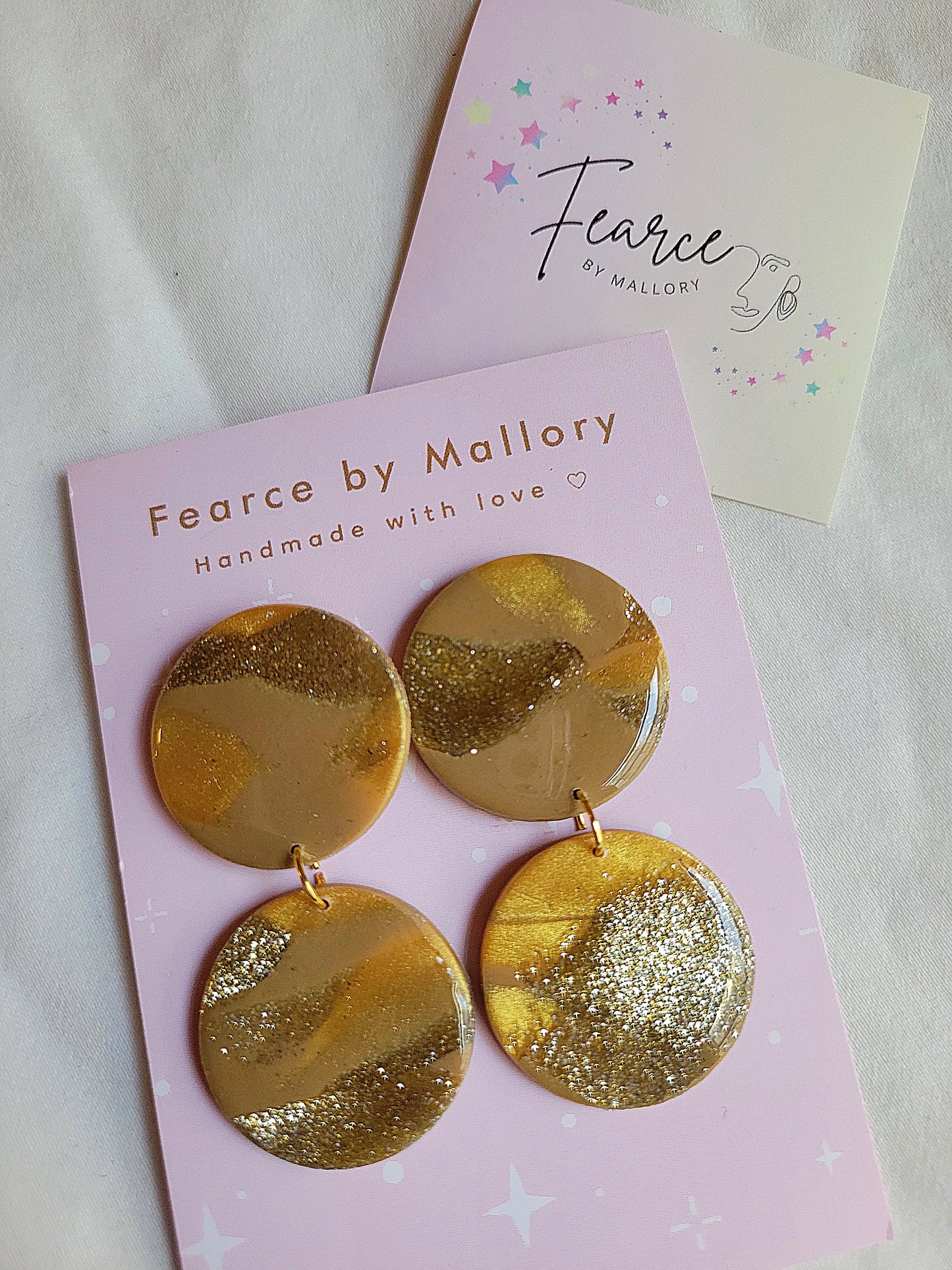 Glitter Gold Earrings