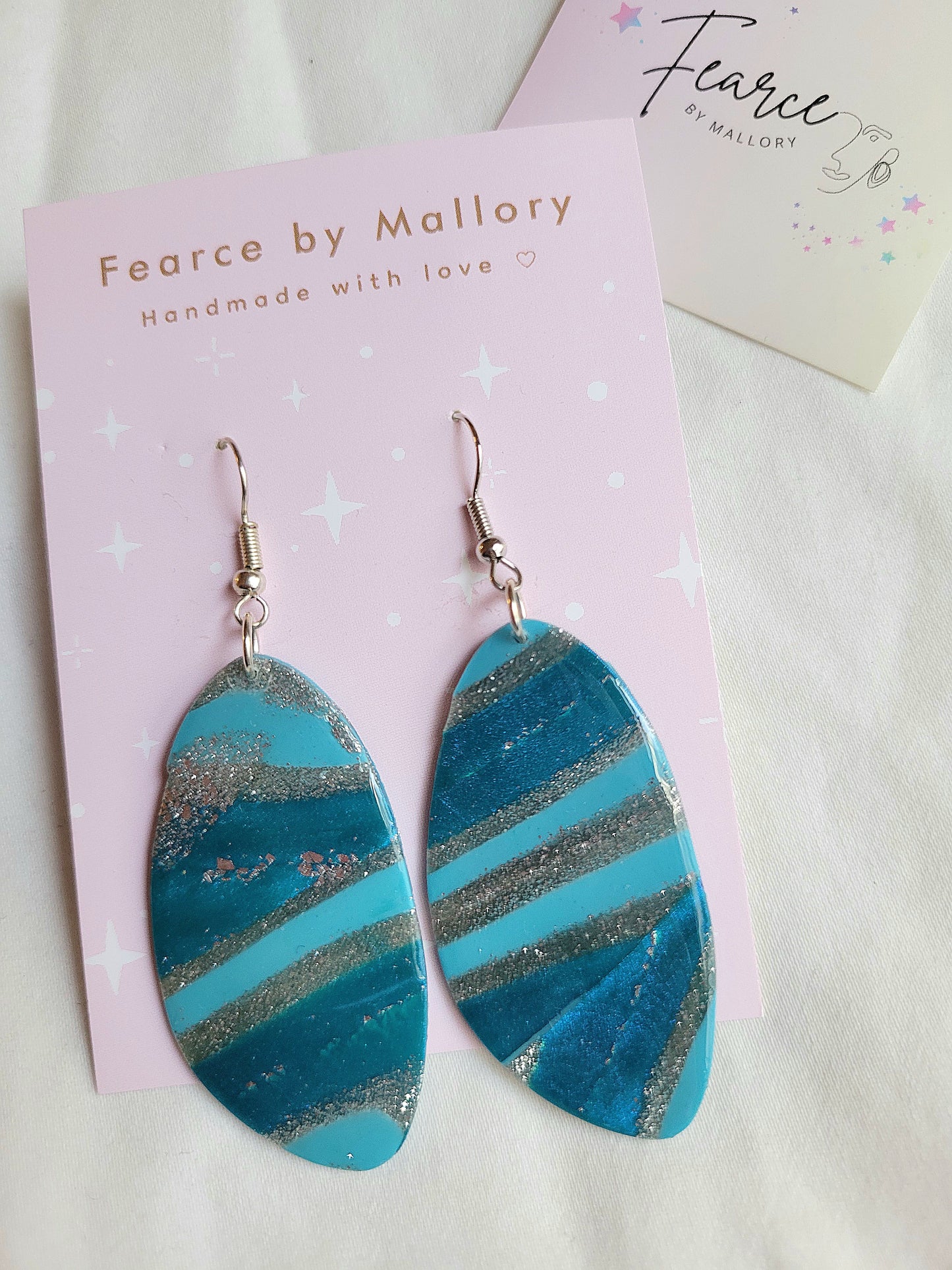 Blue Glam Dangles