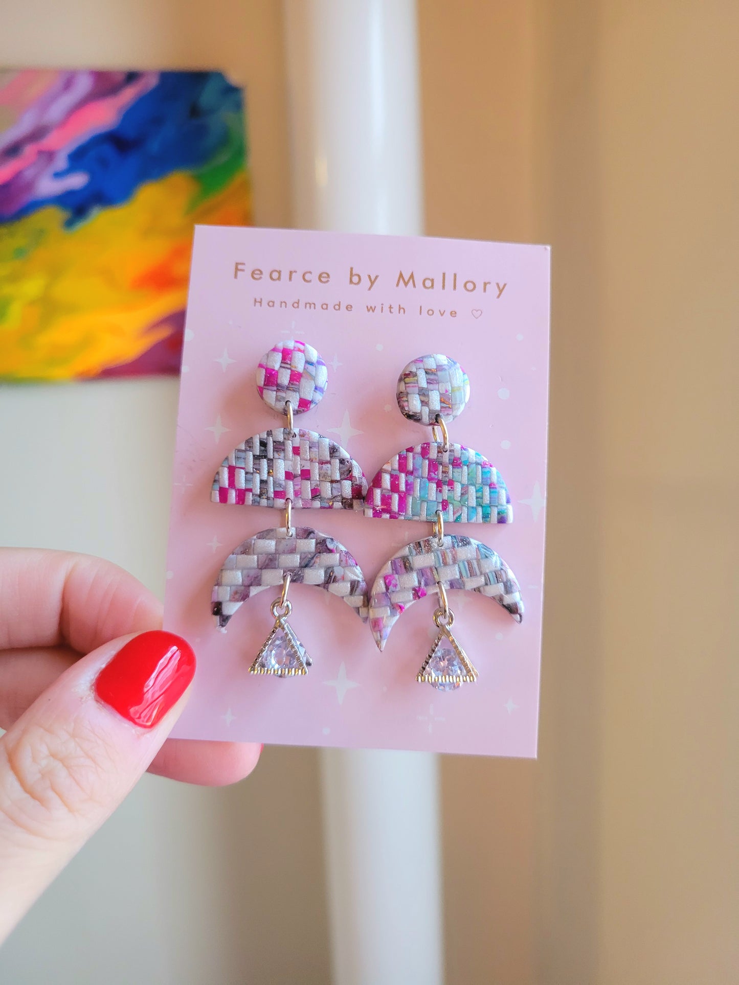 Pink Glam Dangles