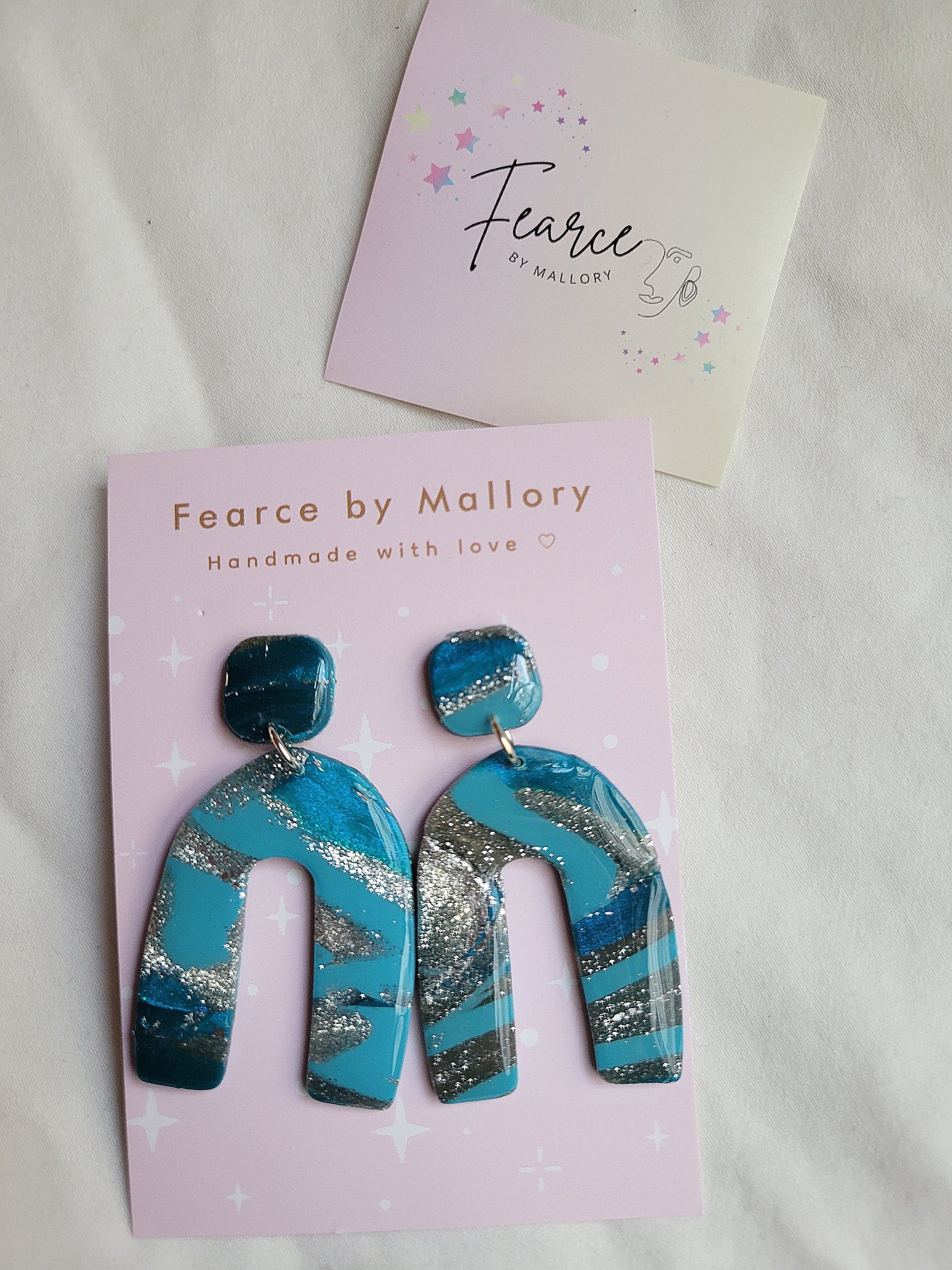 Blue Swirl Earrings