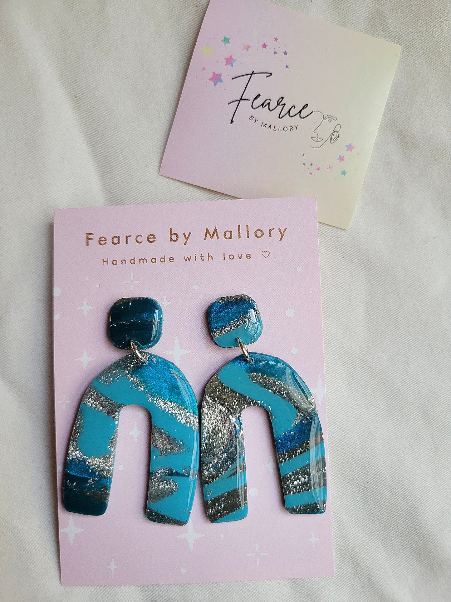 Blue Swirl Earrings