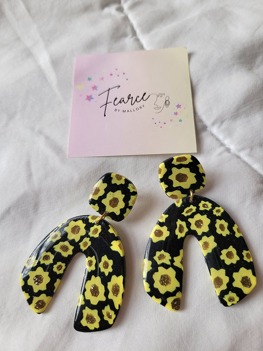 Sunflower Baby Earrings