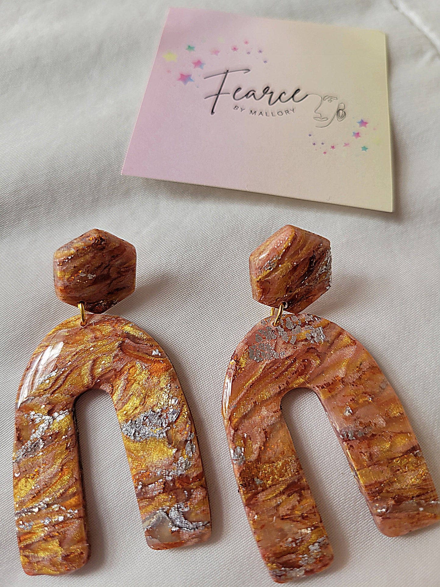 Metallic Gold Earrings