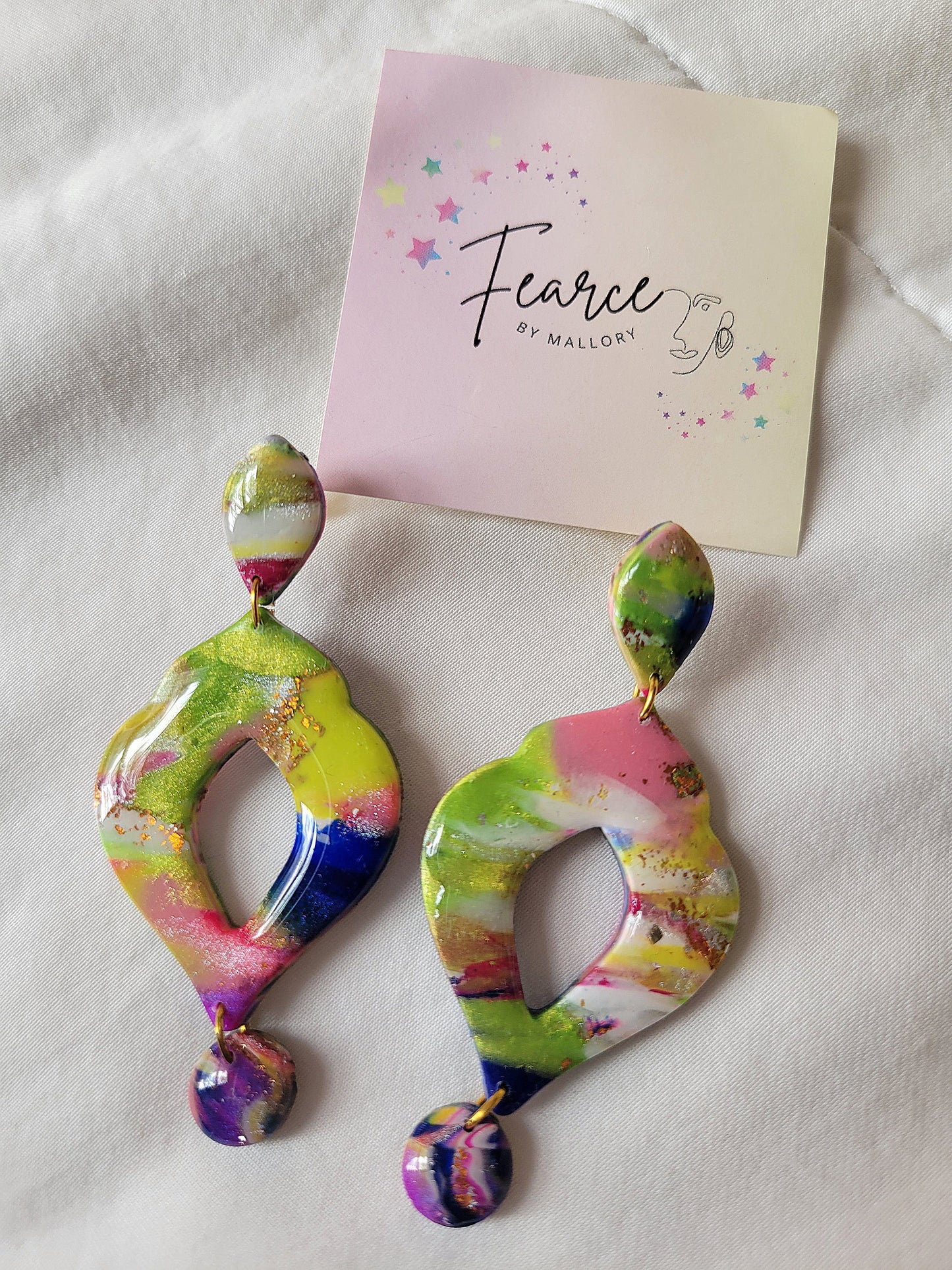 Watermelon Chandelier Earrings