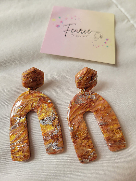 Metallic Gold Earrings