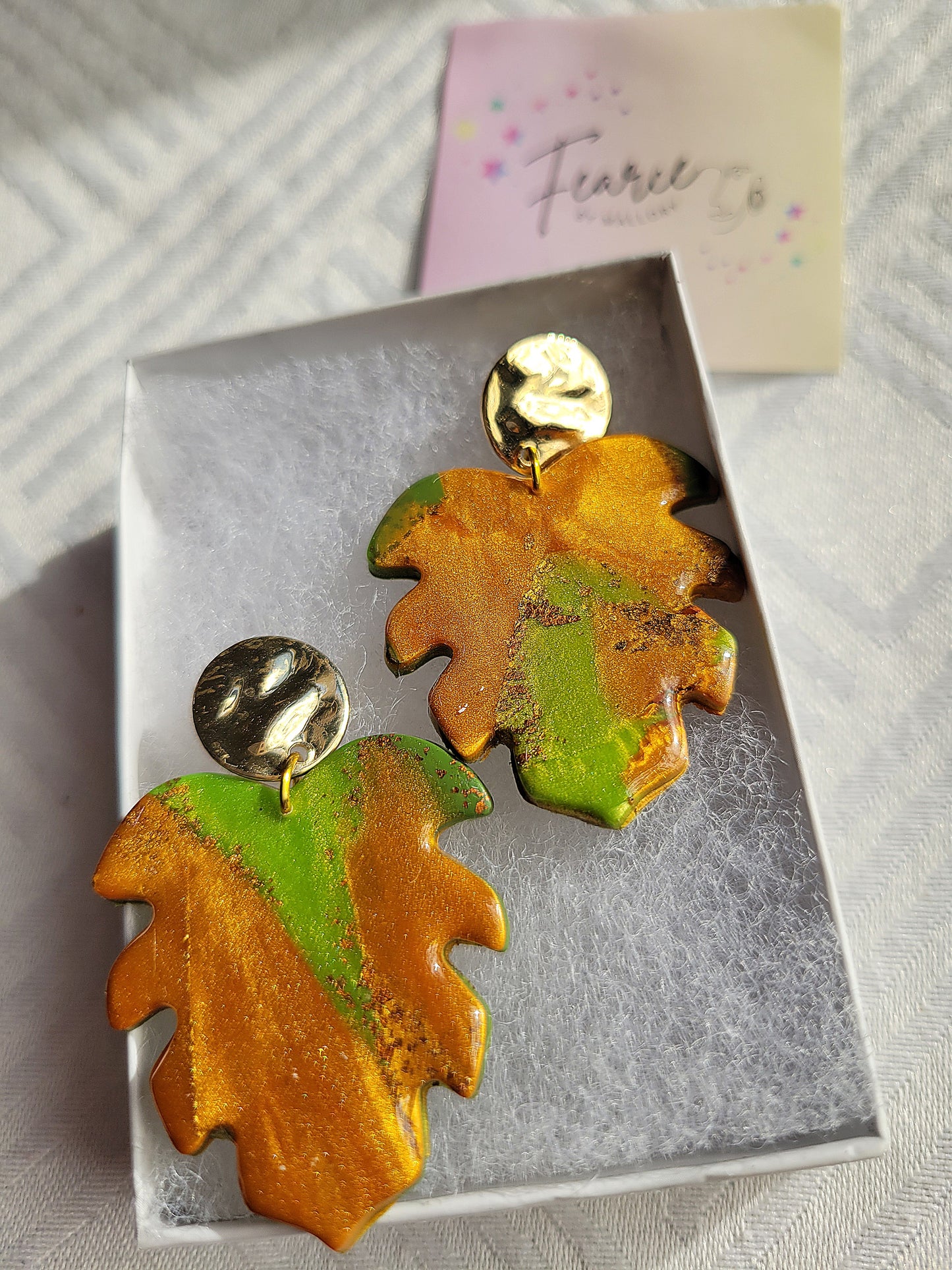 Glam Leaf Earrings