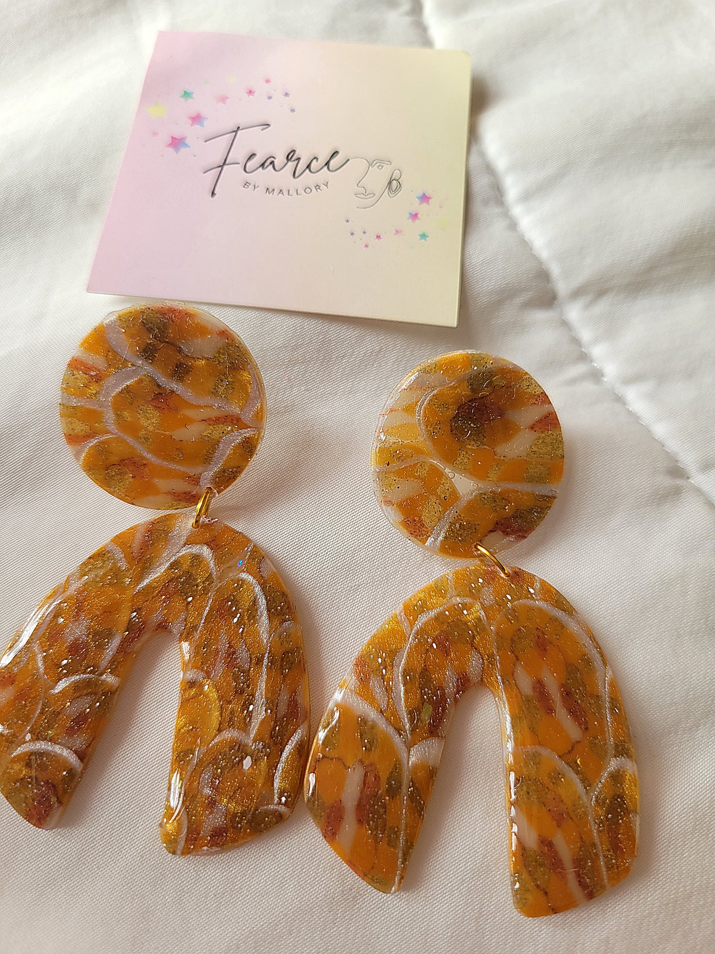 Honeycomb Glam Earrings