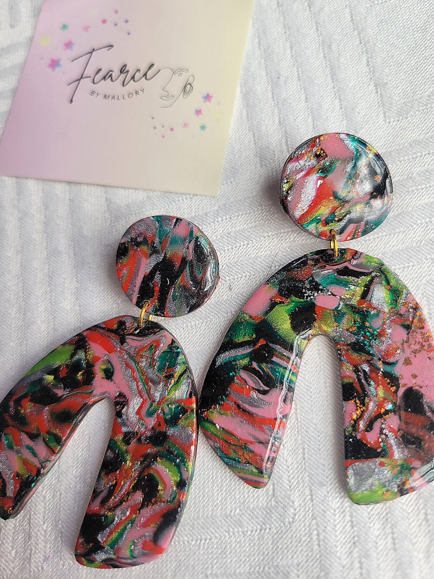 Mulitcolor Glam Earrings