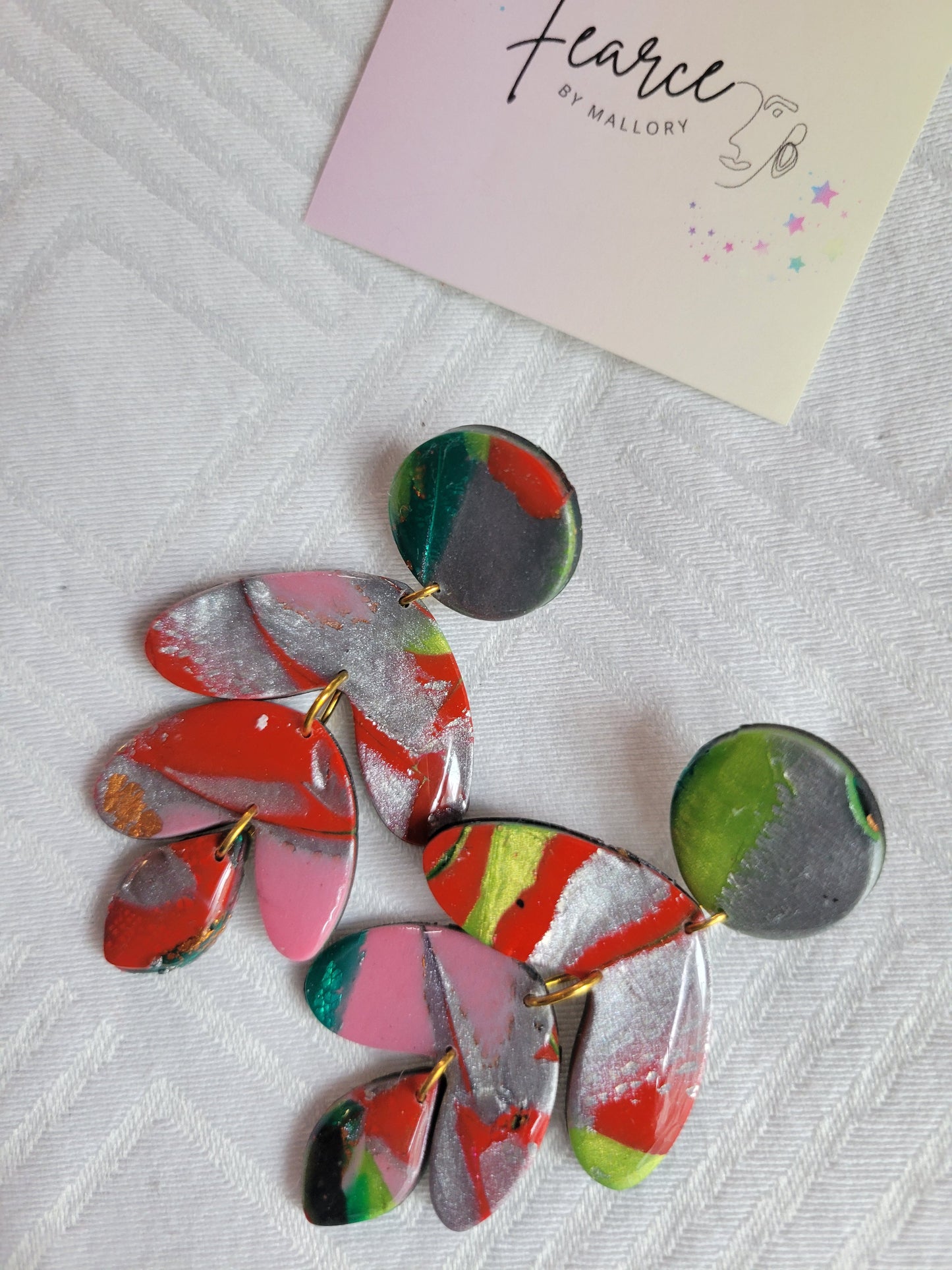 Metallic Dangle Earrings