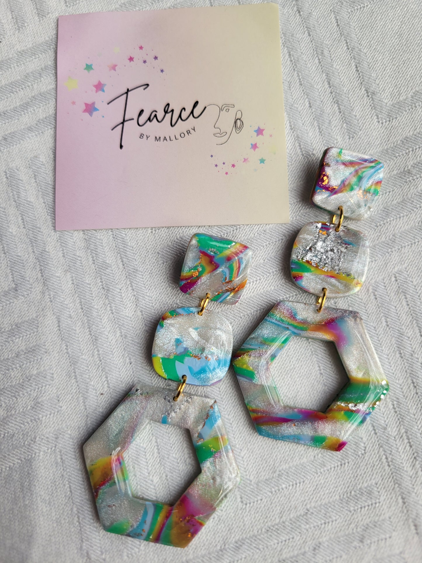 Rainbow Cloud Dangles