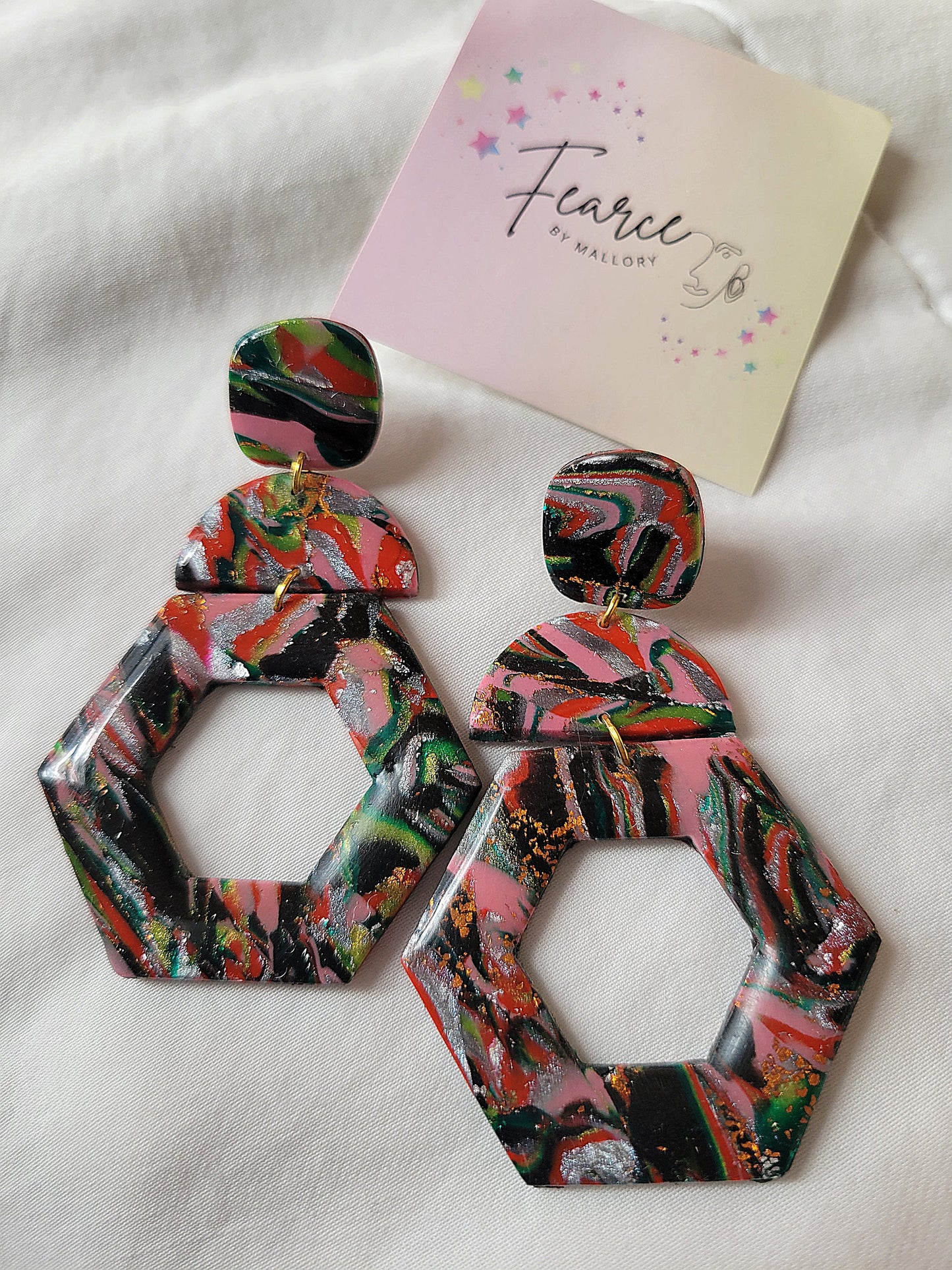Multicolor Hexagons (Long)