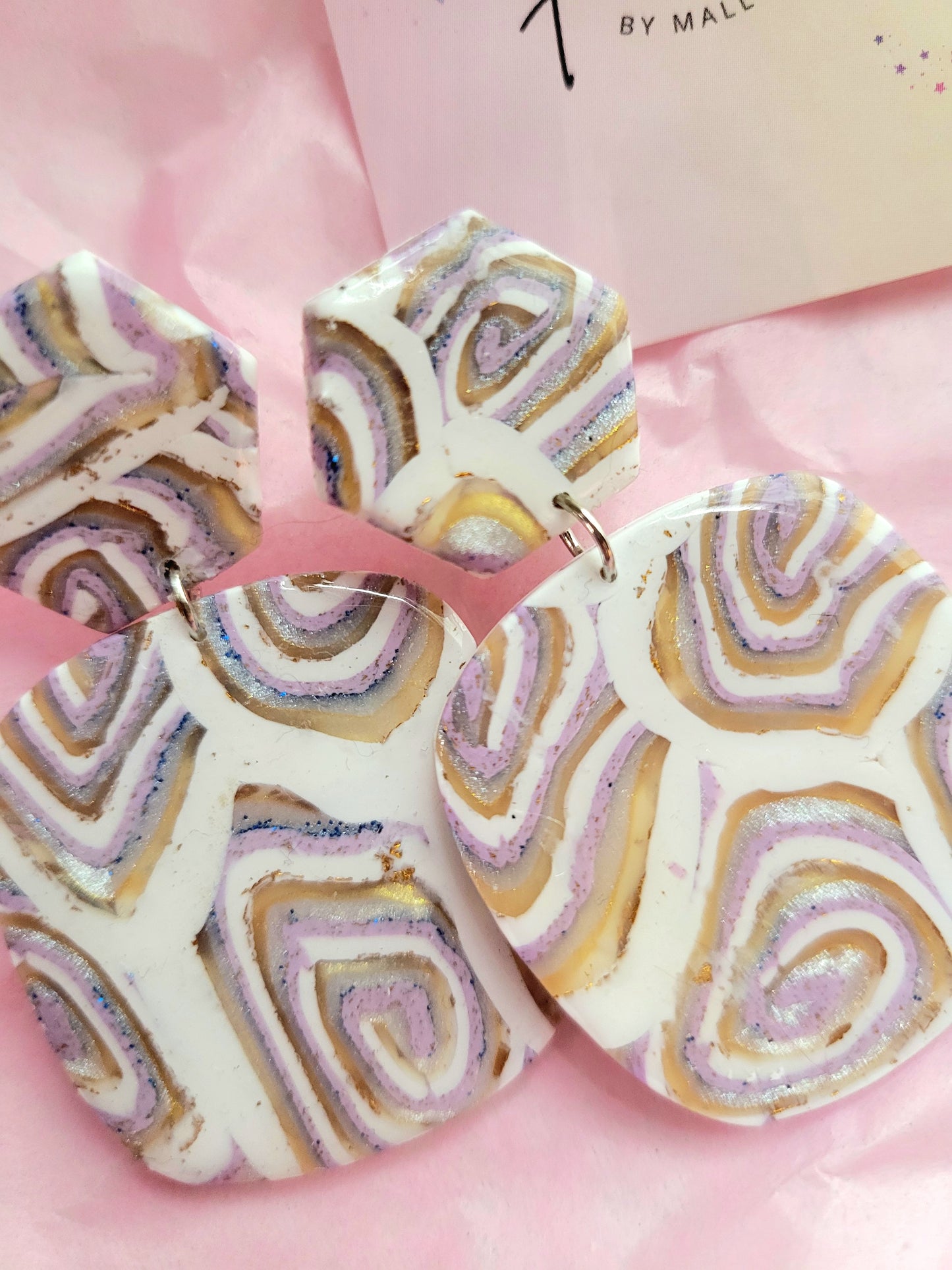 Lavender Maze Earrings