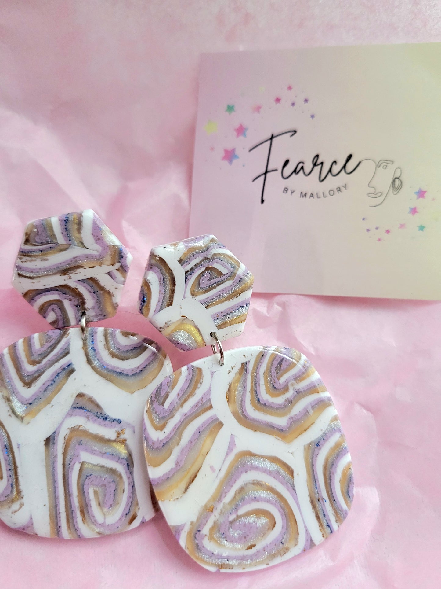 Lavender Maze Earrings