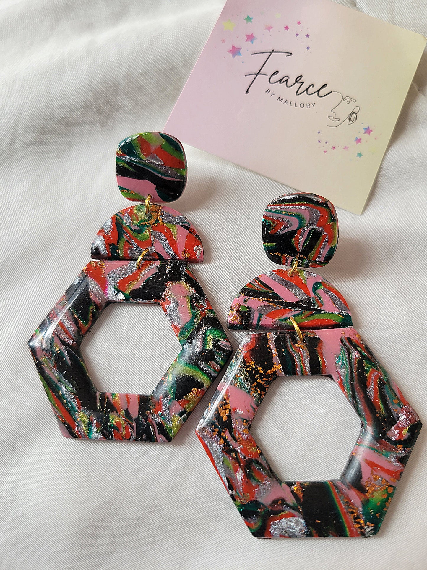 Multicolor Hexagons (Long)