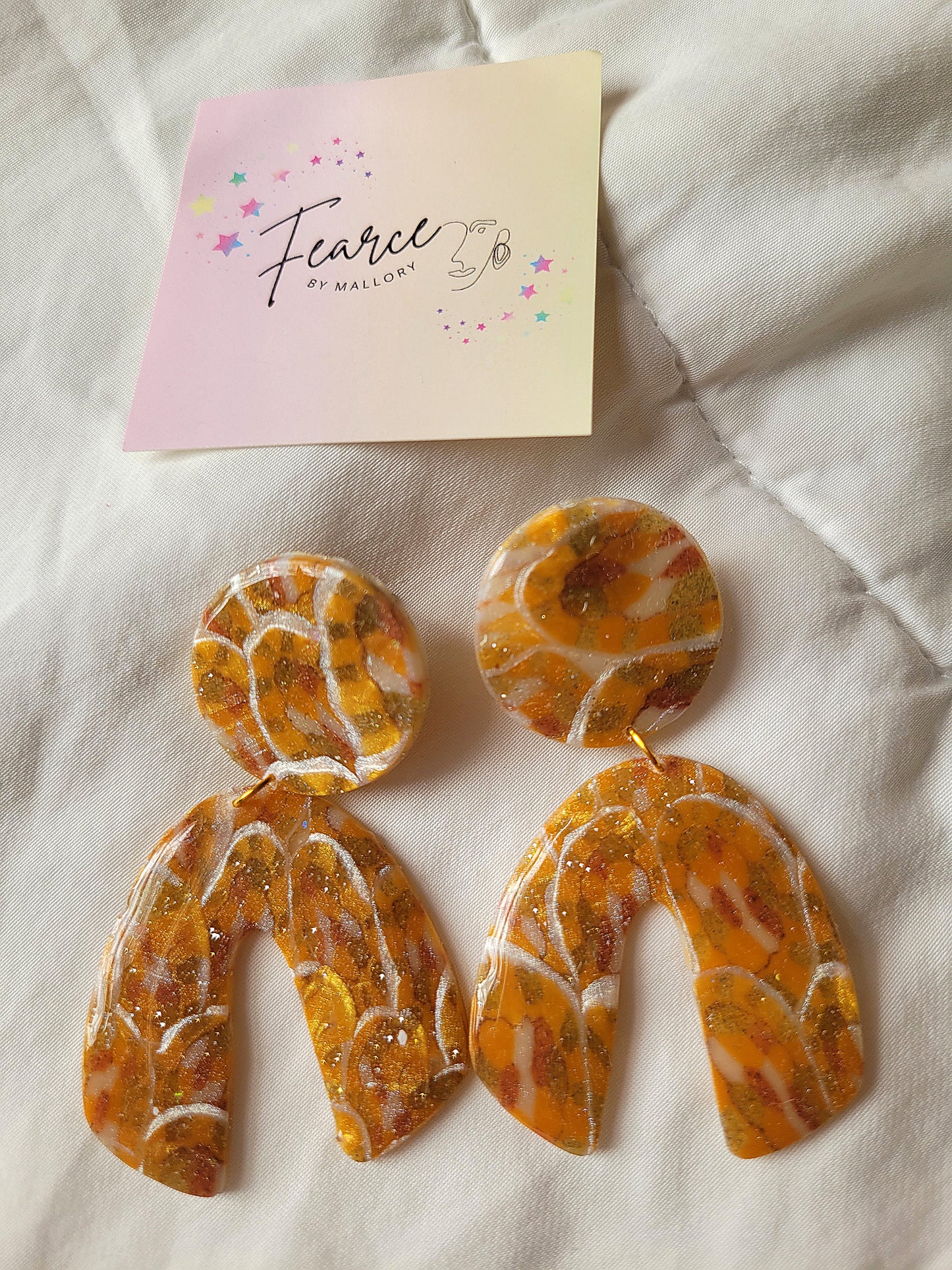 Honeycomb Glam Earrings