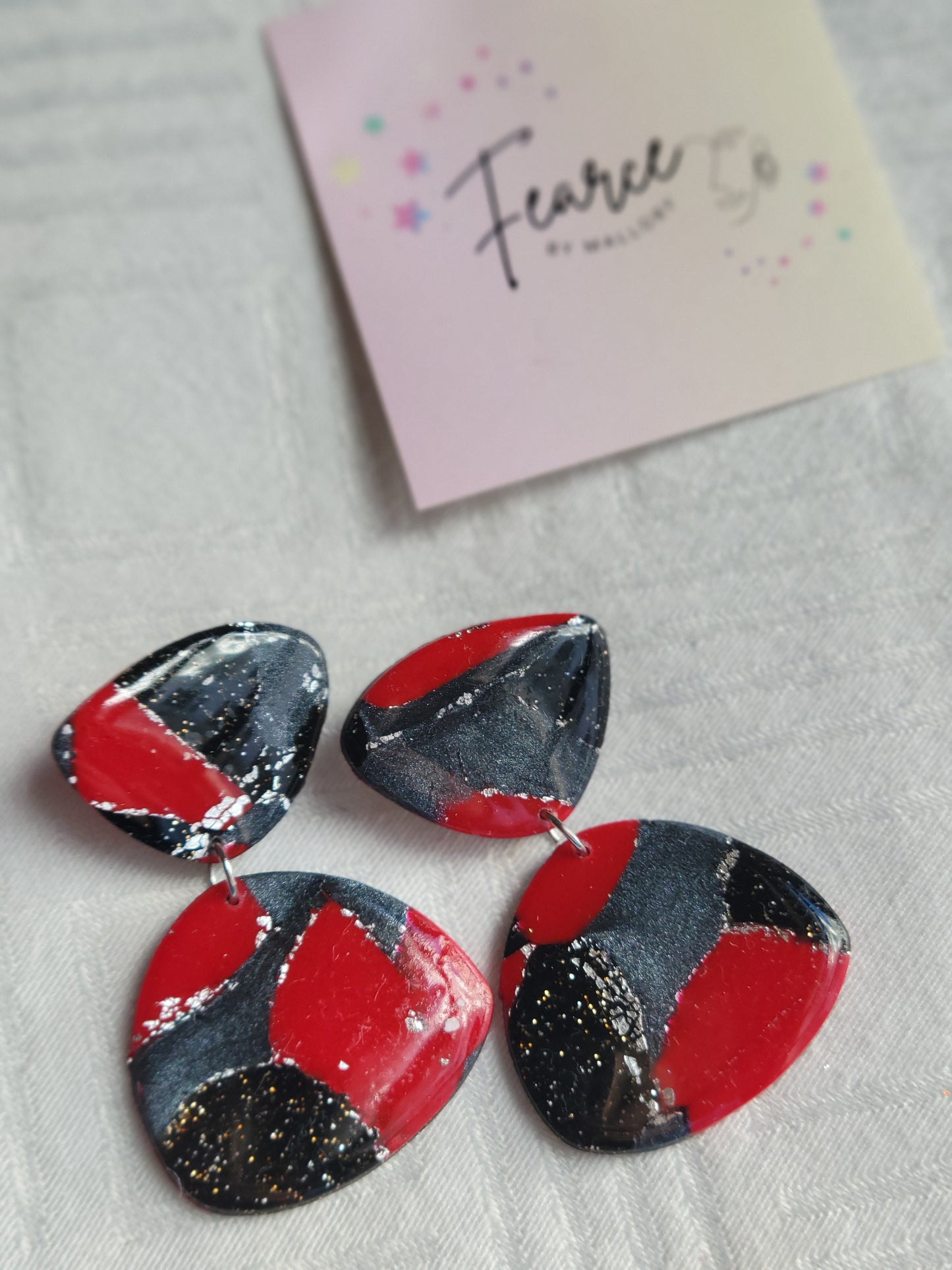 Lady in Red Earrings