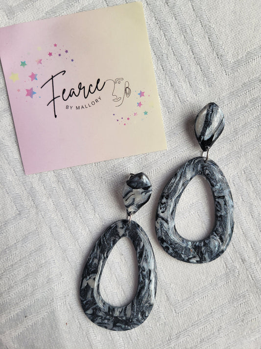 Quick Silver Hoop Dangles
